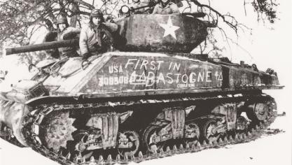 <p>Helden: Amerikanische Panzersoldaten im Dezember 1944 in Bastogne.</p>
