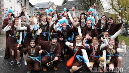 <p>Karnevalszug am Sonntag in Raeren</p>
