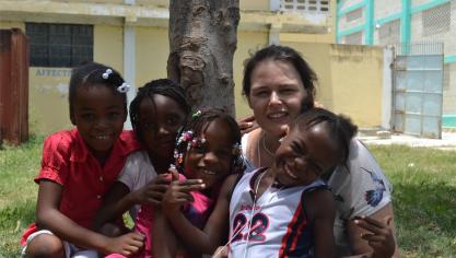<p>Reisen ist ein großes Hobby der 36-Jährigen. Schon zwei Mal war sie auf Haiti, wo sie auch ein Patenkind hat.</p>