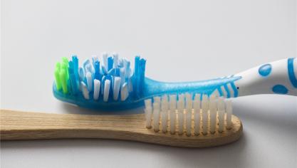 <p>Eine Zahnbürste aus Bambus wird als Plastikalternative immer beliebter.</p>