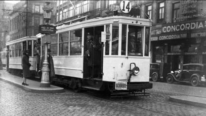 <p>Brüsseler Straßenbahn im Jahr 1929. Die Hauptstadt hat ihre Tram nie aufgegeben.</p>