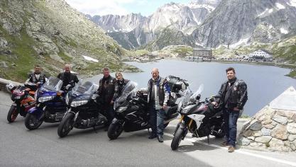 <p>Carbon, Rudi, Wolf und Vero, Twen und Doudou (von links) vom MC Jet’s Welkenraedt nahmen am mittlerweile 74. Motorradtreffen Madonnina dei Centauri in Alessandria (Italien) teil.</p>