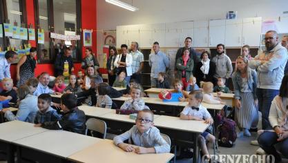 <p>Erster Schultag in Raeren</p>
