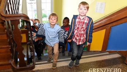 <p>Erster Schultag an der PDS in Eupen</p>
