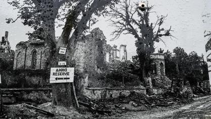 <p>Historische Aufnahmen zeigen das Ausmaß der Zerstörung.</p>