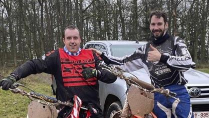 <p>Alain Voermans (r.) und sein Trainingspartner Marc Wieczorek (St.Vith).</p>