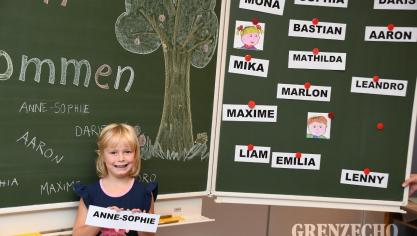 <p>Erster Schultag in Büllingen</p>
