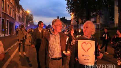 <p>Lichterzug für Solidarität in Eupen</p>
