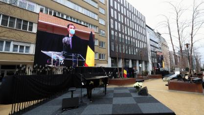 <p>Belgien erinnert an Opfer der Terroranschläge vor fünf Jahren</p>
