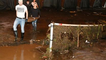 <p>Hochwasserschäden Tennisclub Eupen</p>
