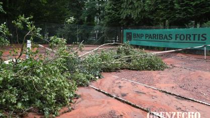 <p>Hochwasserschäden Tennisclub Eupen</p>
