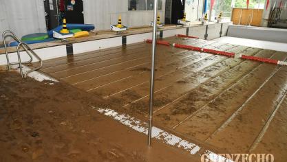 <p>Hochwasserschäden LAGO Eupen Wetzlarbad</p>
