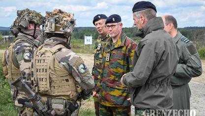 <p>Militärübung der Benelux-Staaten im Lager Elsenborn</p>
