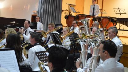 <p>Der Kgl. Musikverein Meyerode präsentierte ein buntes musikalisches Programm.</p>