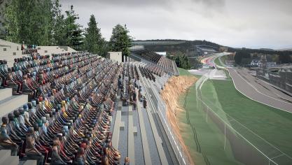 <p>Neue Tribünen an der Rennstrecke Spa-Francorchamps werden Kapazität für Zuschauer fast verdoppeln</p>
