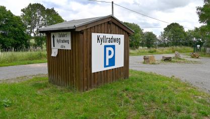 <p>Der Kyllradweg, hier der Rastplatz in Losheim, ist ein Vier-Sterne-Premiumradwanderweg.</p>