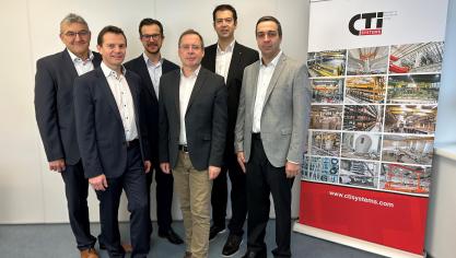 <p>Die sechs zukünftigen Eigentümer der CTI Systems S.à r.l. – von links nach rechts: Tom Roster, Jean-Luc Born, Alexander Born, Patrick Poirrier, Bob Greiveldinger und Laurent Bissen.</p>