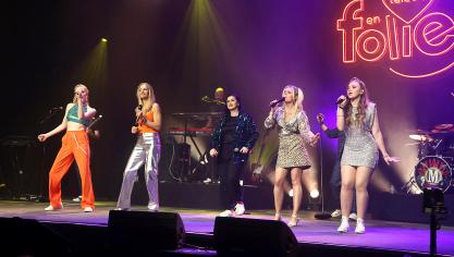 <p>Die RTL-Moderatorinnen präsentierten sich am Wochenende als „Spice Girls“ in Malmedy.</p>