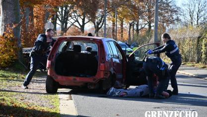 <p>Multidisziplinäre Übung der Eifelpolizei in Worriken</p>
