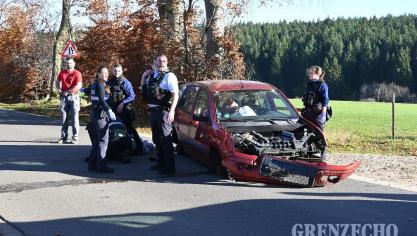 <p>Multidisziplinäre Übung der Eifelpolizei in Worriken</p>

