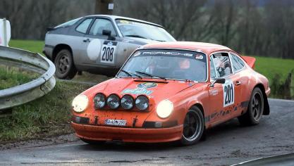 <p>Sieger der “Spa Rally Classic” und Meister der Gleichmäßigkeitsrallyes in Belgien: Deflandre-Gengoux (Porsche#201)</p>