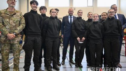<p>Verteidigungsminister Theo Francken in Eupen</p>
