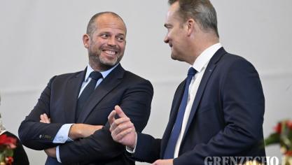 <p>Verteidigungsminister Theo Francken in Eupen</p>
