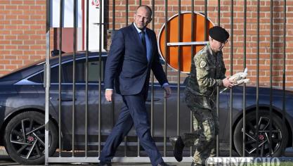 <p>Verteidigungsminister Theo Francken in Eupen</p>
