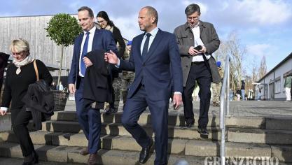 <p>Verteidigungsminister Theo Francken in Eupen</p>
