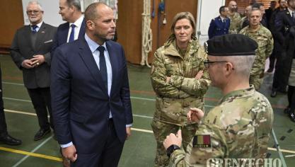 <p>Verteidigungsminister Theo Francken in Eupen</p>
