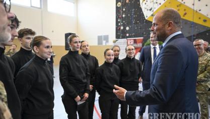 <p>Verteidigungsminister Theo Francken in Eupen</p>
