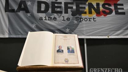 <p>Verteidigungsminister Theo Francken in Eupen</p>
