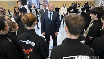 <p>Verteidigungsminister Theo Francken in Eupen</p>

