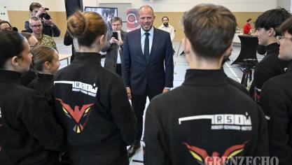 <p>Verteidigungsminister Theo Francken in Eupen</p>
