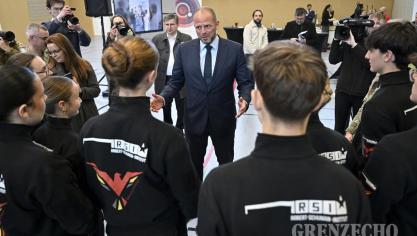 <p>Verteidigungsminister Theo Francken in Eupen</p>
