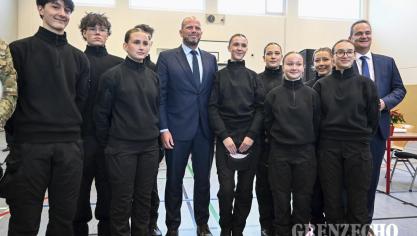 <p>Verteidigungsminister Theo Francken in Eupen</p>
