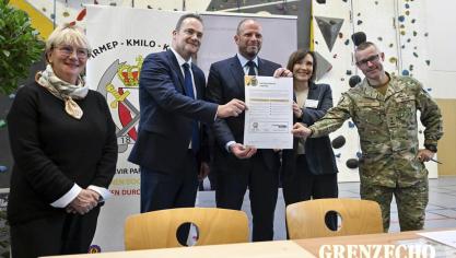 <p>Verteidigungsminister Theo Francken in Eupen</p>
