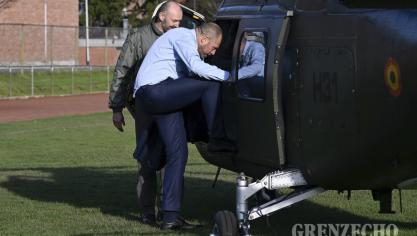 <p>Verteidigungsminister Theo Francken in Eupen</p>
