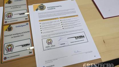 <p>Verteidigungsminister Theo Francken in Eupen</p>
