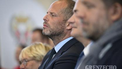 <p>Verteidigungsminister Theo Francken in Eupen</p>
