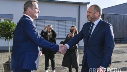 <p>Verteidigungsminister Theo Francken in Eupen</p>
