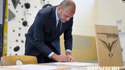 <p>Verteidigungsminister Theo Francken in Eupen</p>
