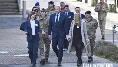 <p>Verteidigungsminister Theo Francken in Eupen</p>
