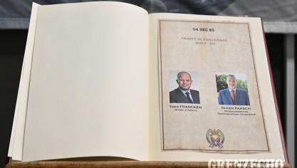 <p>Verteidigungsminister Theo Francken in Eupen</p>
