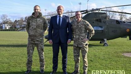 <p>Verteidigungsminister Theo Francken in Eupen</p>
