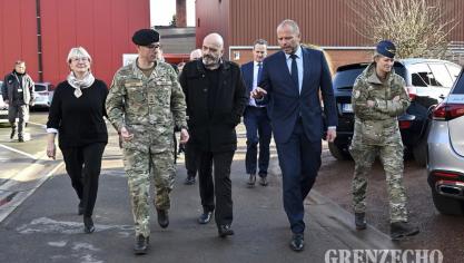 <p>Verteidigungsminister Theo Francken in Eupen</p>
