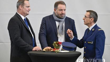 <p>Verteidigungsminister Theo Francken in Eupen</p>
