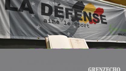 <p>Verteidigungsminister Theo Francken in Eupen</p>
