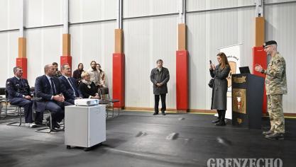 <p>Verteidigungsminister Theo Francken in Eupen</p>
