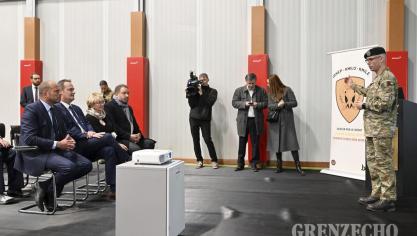 <p>Verteidigungsminister Theo Francken in Eupen</p>
